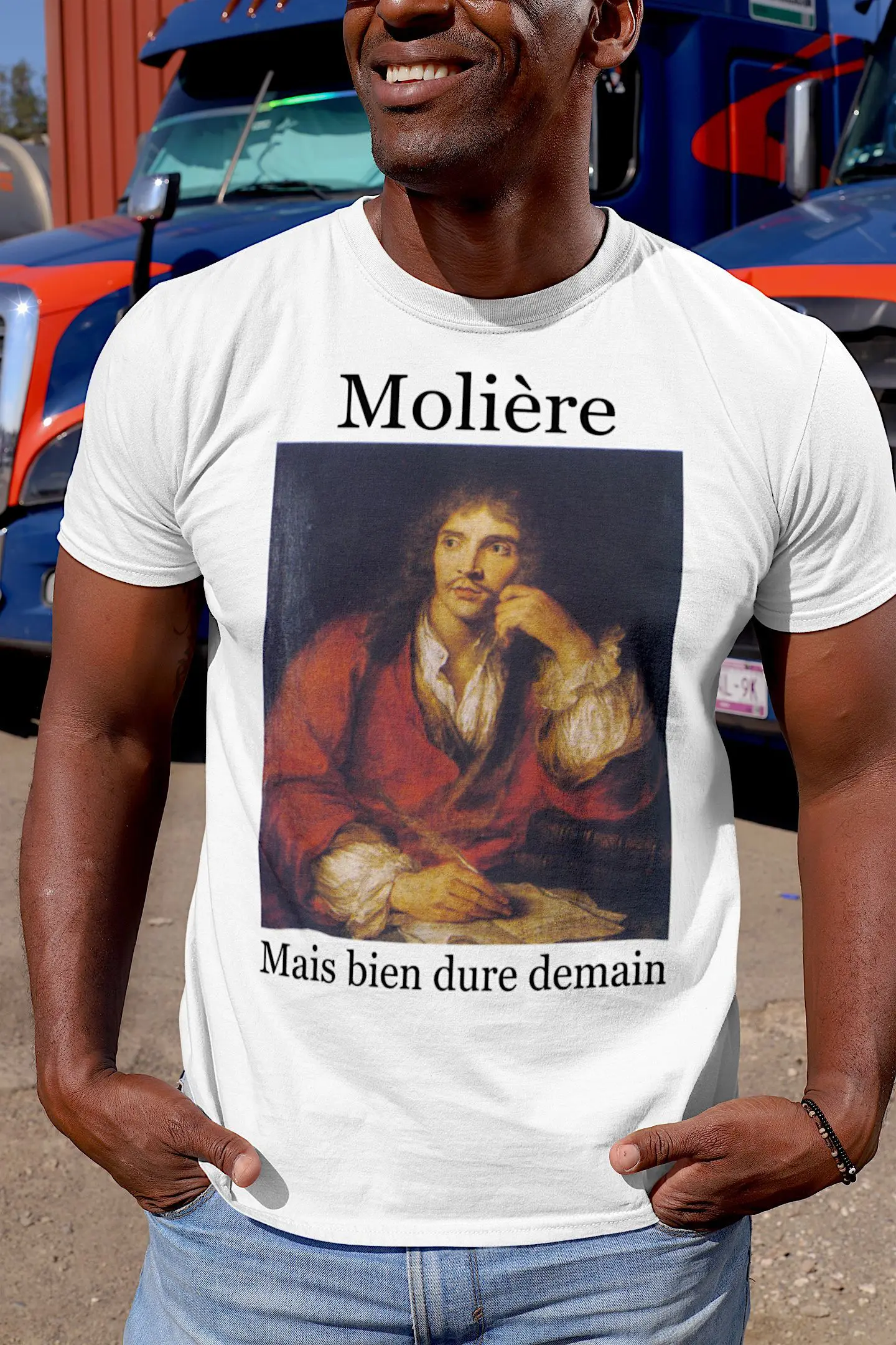 T-Shirt Molière, mais bien dure demain - Pour Homme T-Shirt Molière, mais bien dure demain - Pour Homme