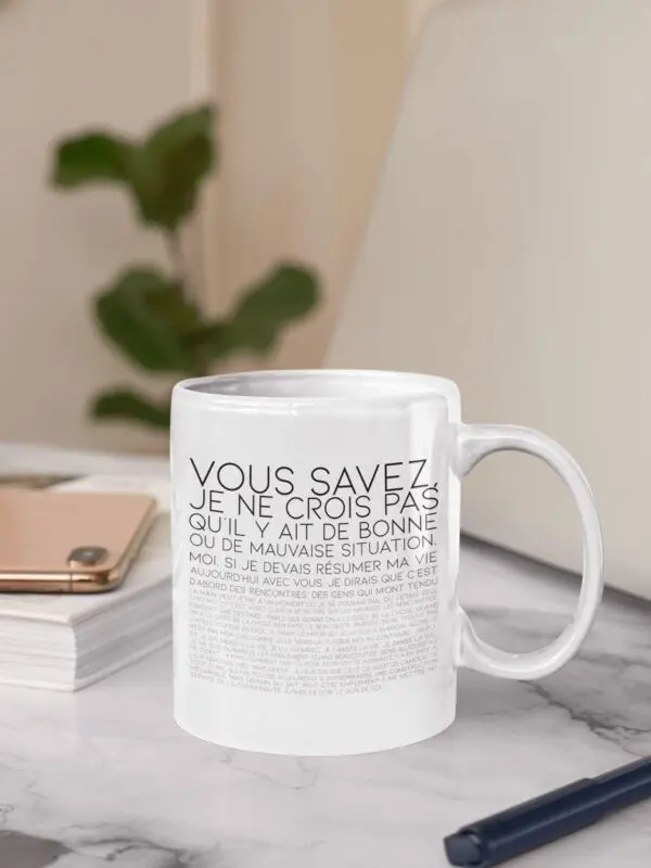 mug citation otis asterix et obelix vous savez moi je ne crois pas qu'il y ai de bonne ou de mauvaise stuation