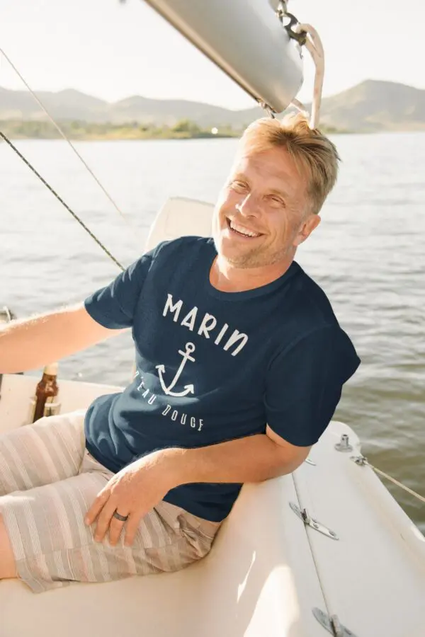 t shirt marin d'eau douce