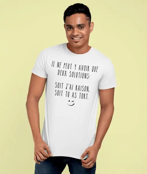 t shirt j'ai raison