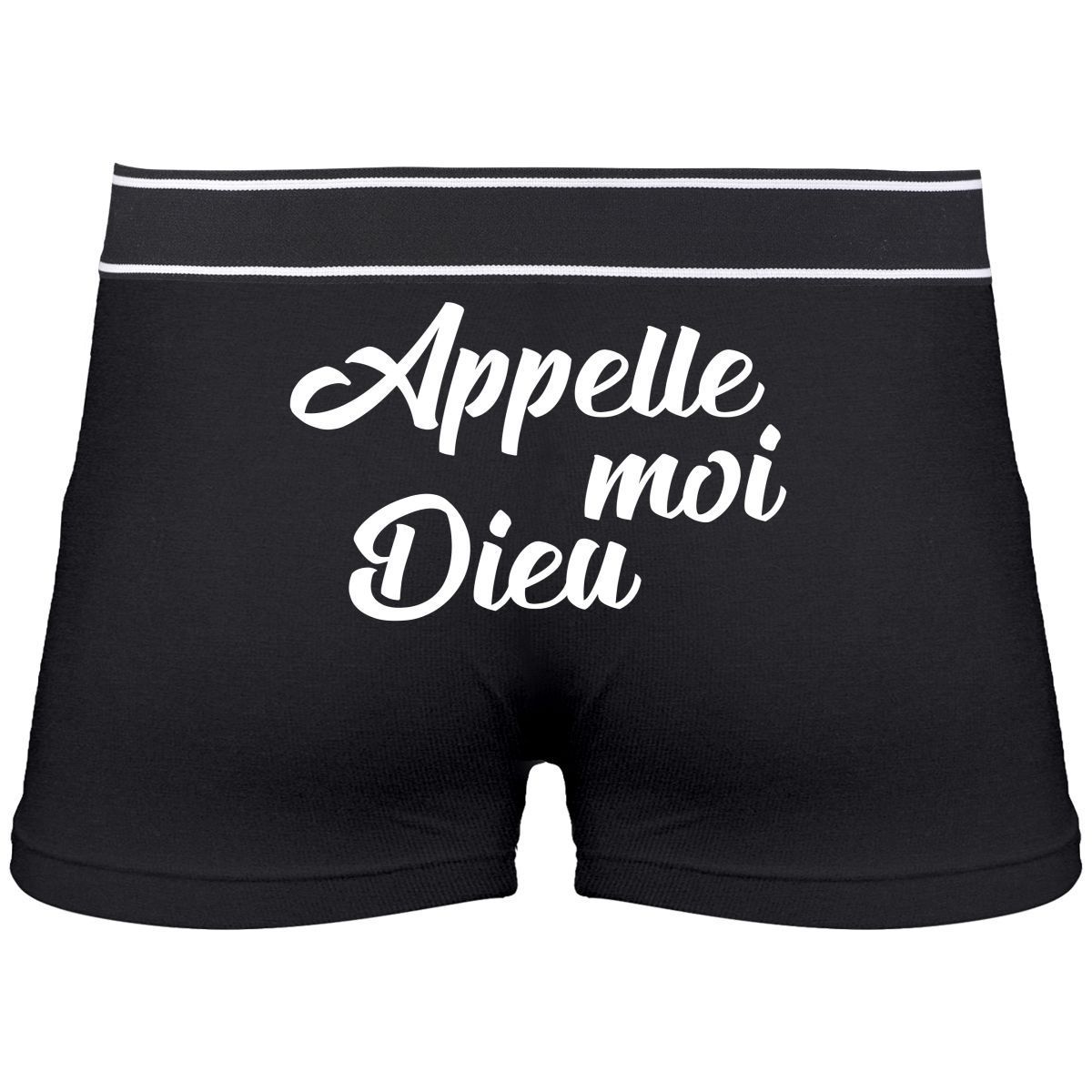 Caleçon/Boxer Drôle Homme Noël - Motifs Père Noël, Humour, Cadeau Coquin Saint-Valentin, Personnalisable