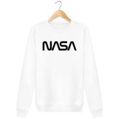Sweat-shirt NASA Logo Brodé - Col Rond Unisexe - Coupe Décontractée