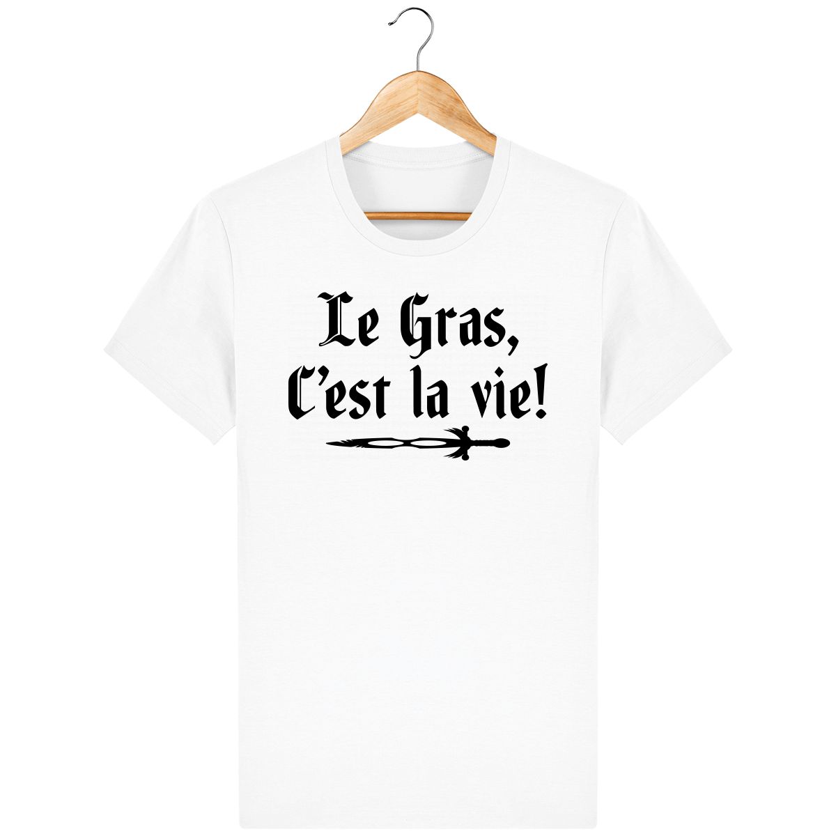 Federa Per Cuscino 40x40 Cm - Kaamelott 'Le Gras C'Est La Vie' - Bicolore Fronte Poliestere Retro Cotone - Stampa Sublimazione