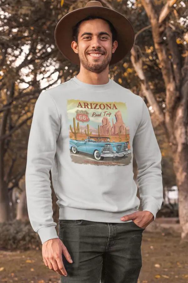 Sweat vintage Arizona route 66 - Unisexe