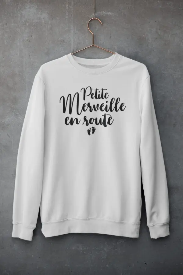 sweat annonce grossesse petite merveille en route