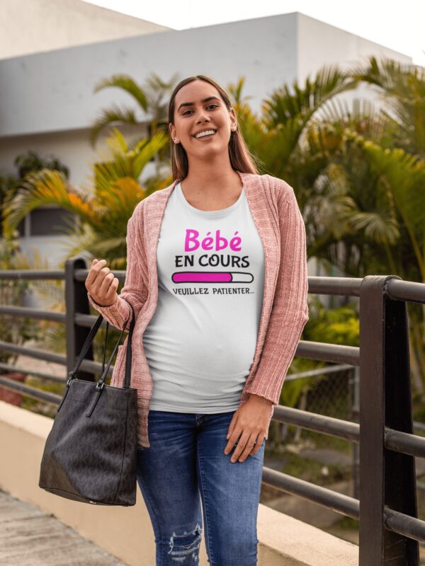t shirt grossesse bébé en cours