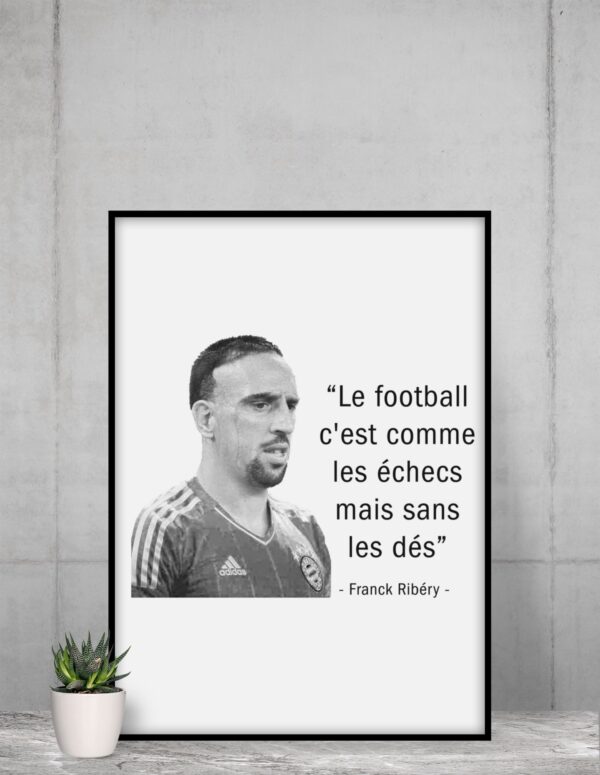 Poster Le football c'est comme les échecs