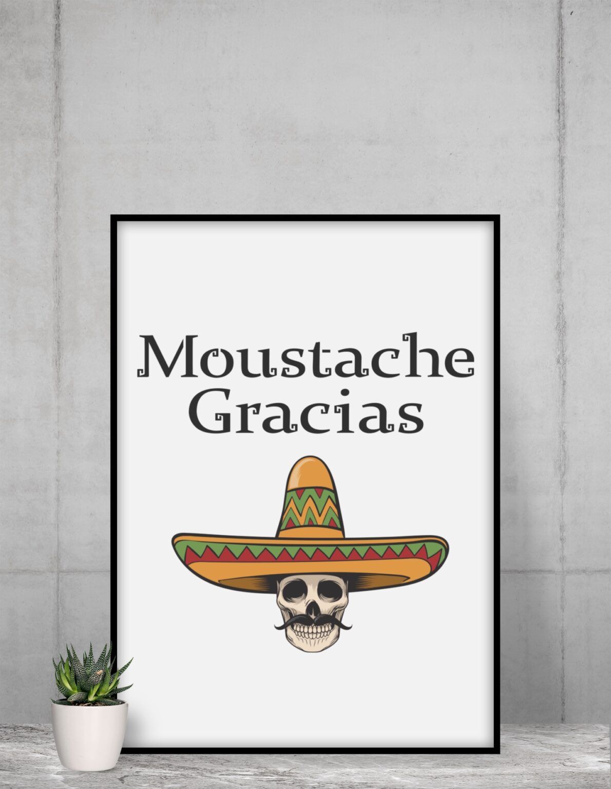 Moustache Gracias drôle - Barbe hipster amusante T-Shirt - Idée Cadeau