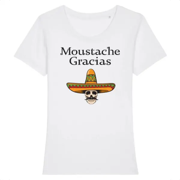 Sweat à Capuche Humour 'Moustache Gracias' - Cadeau Drôle Pour Homme, Père, Hipster | Taille Normale