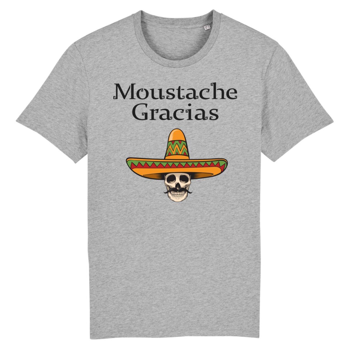 Sweat à Capuche "Barbe Hipster Moustache Gracias" - Humour Pour Homme, Cadeau Pour Papa Ou Fan De Moustache