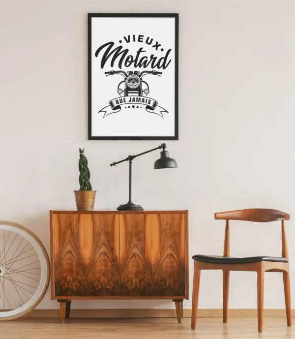 Affiche Vieux motard que jamais