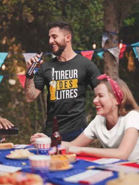 T shirt Tireur des litres pour homme