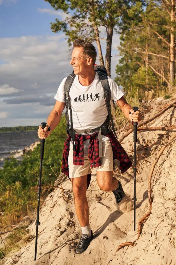 T shirt Randonnée, évolution de l'homme pour homme