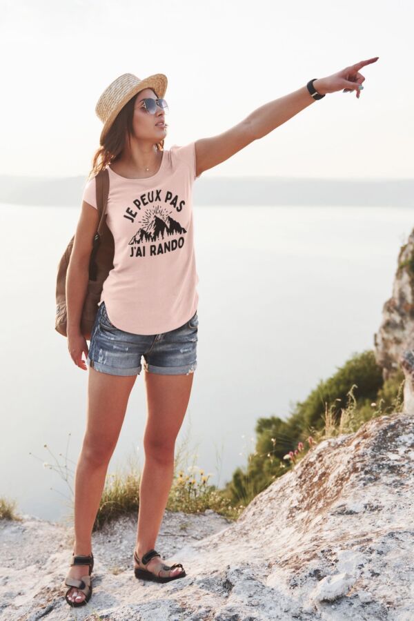 Tee shirt Je peux pas j'ai rando pour femme