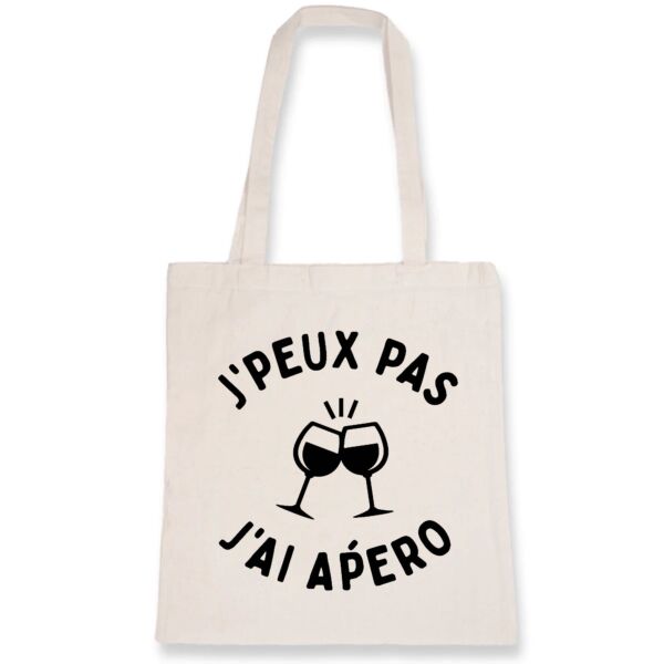 Sac tote bag J'peux pas j'ai apéro