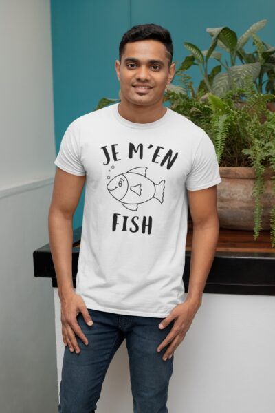 T shirt Je m'en fish pour homme