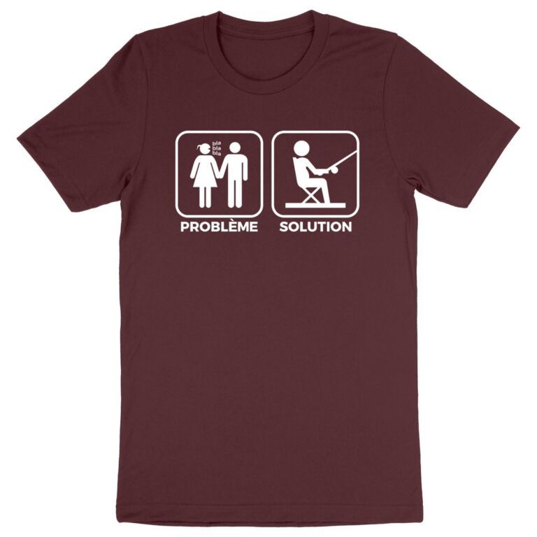 T-shirt Homme Halloween Problème Résolu - Manches Courtes Motif Sang - Déguisement Horror Bloody - Taille Standard