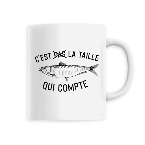 Mug pêche C'est la taille qui compte
