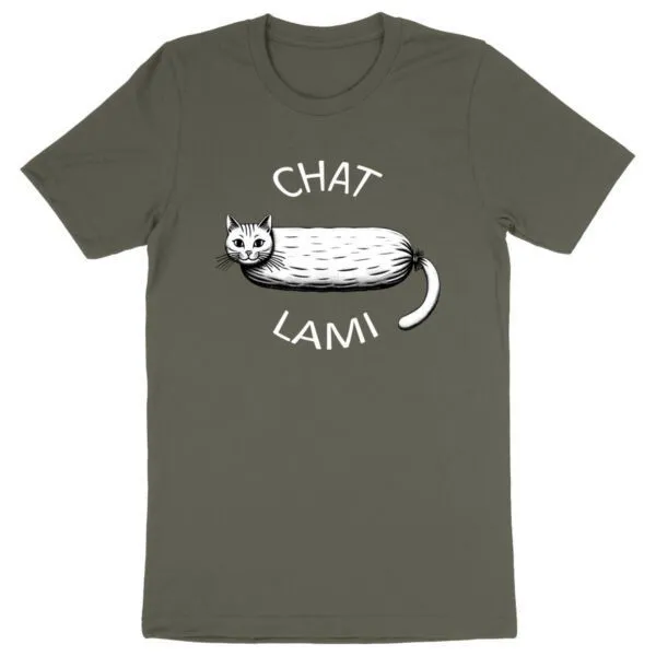 T Shirt Chat-lami - Pour Homme T Shirt Chat-lami - Pour Homme