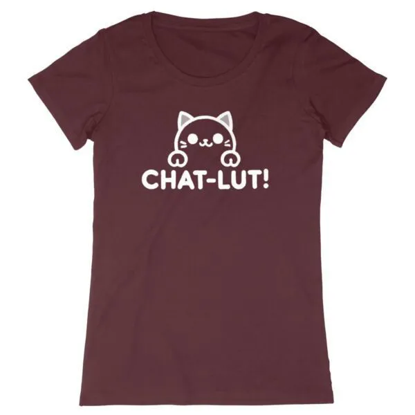 Tee Shirt Chat-lut - Pour Femme