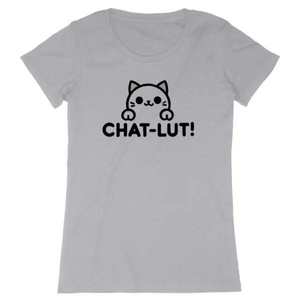 Tee Shirt Chat-lut - Pour Femme