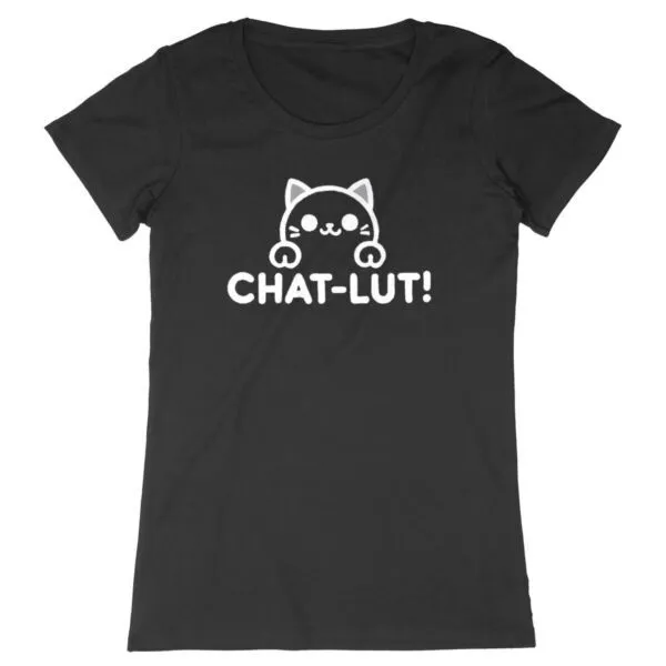Tee Shirt Chat-lut - Pour Femme Tee Shirt Chat-lut - Pour Femme