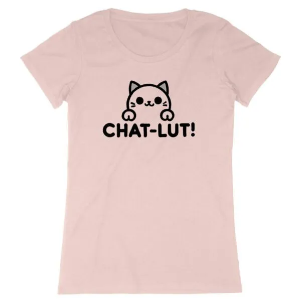 Tee Shirt Chat-lut - Pour Femme Tee Shirt Chat-lut - Pour Femme