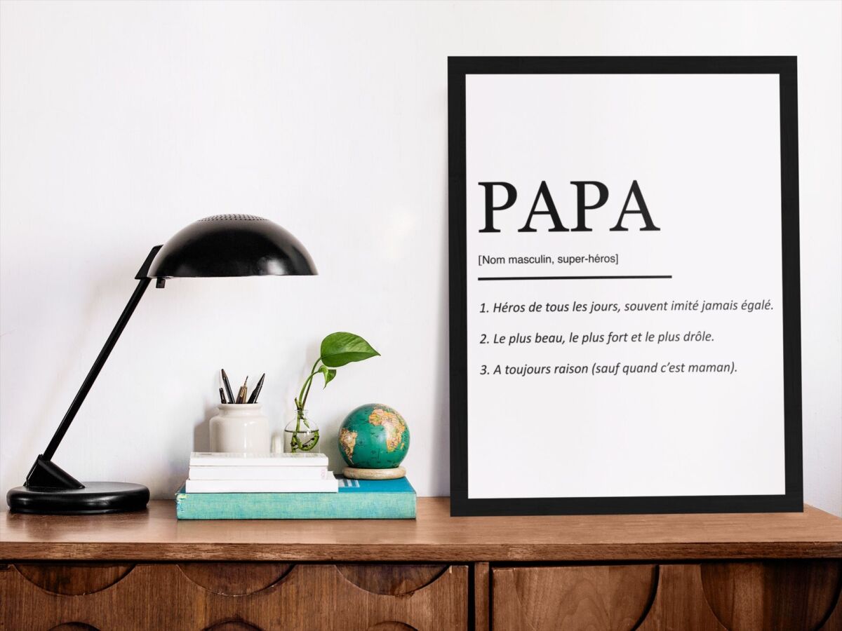 Les Creas De Papa Affiche Définition Kinésithérapeute Drôle Et Touchante - Décoration Murale Pour Kiné