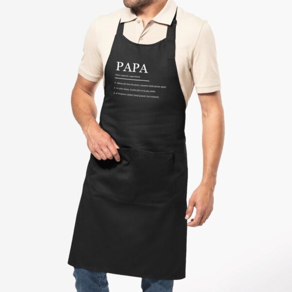 Tablier "Papa définition" - 100% Coton Bio