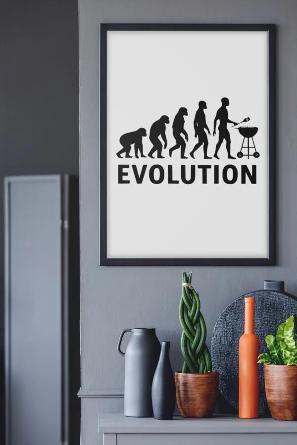 Poster Evolution barbecue