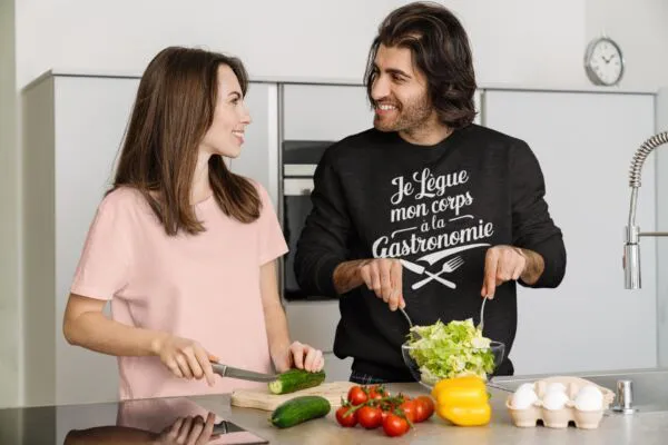 Sweat Je lègue mon corps à la gastronomie