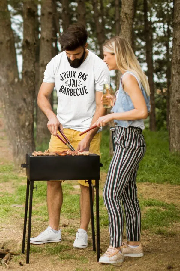 T shirt J'peux pas j'ai barbecue pour homme