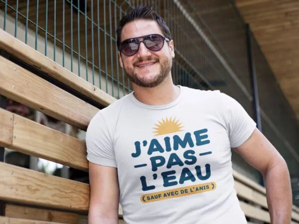 T shirt Ricard J'aime pas l'eau pour homme