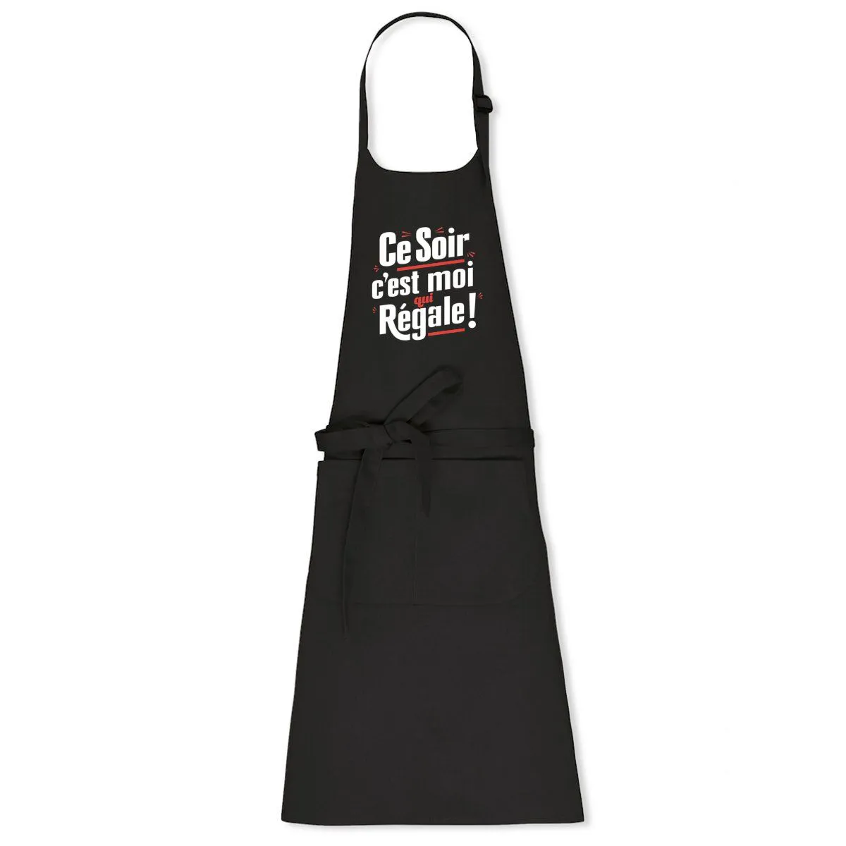 Tablier de cuisine C'est moi qui régale - 100% coton bio Tablier de cuisine C'est moi qui régale - 100% coton bio