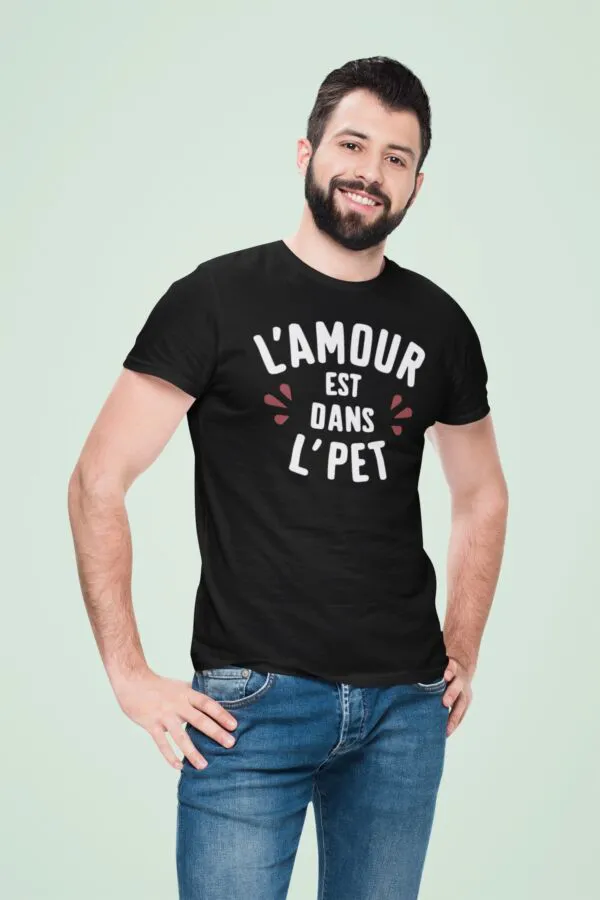 t shirt l'amour est dans l'pet