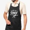 Tablier cuisine homme Ici le chef c'est moi - 100% coton bio