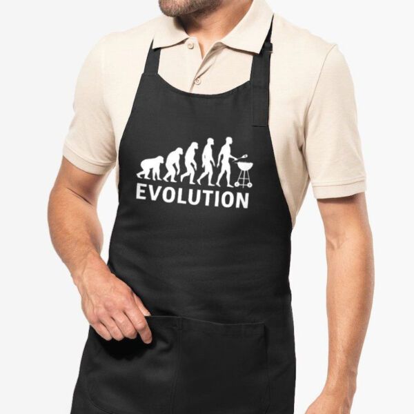 Tablier de cuisine Evolution barbecue - 100% coton bio