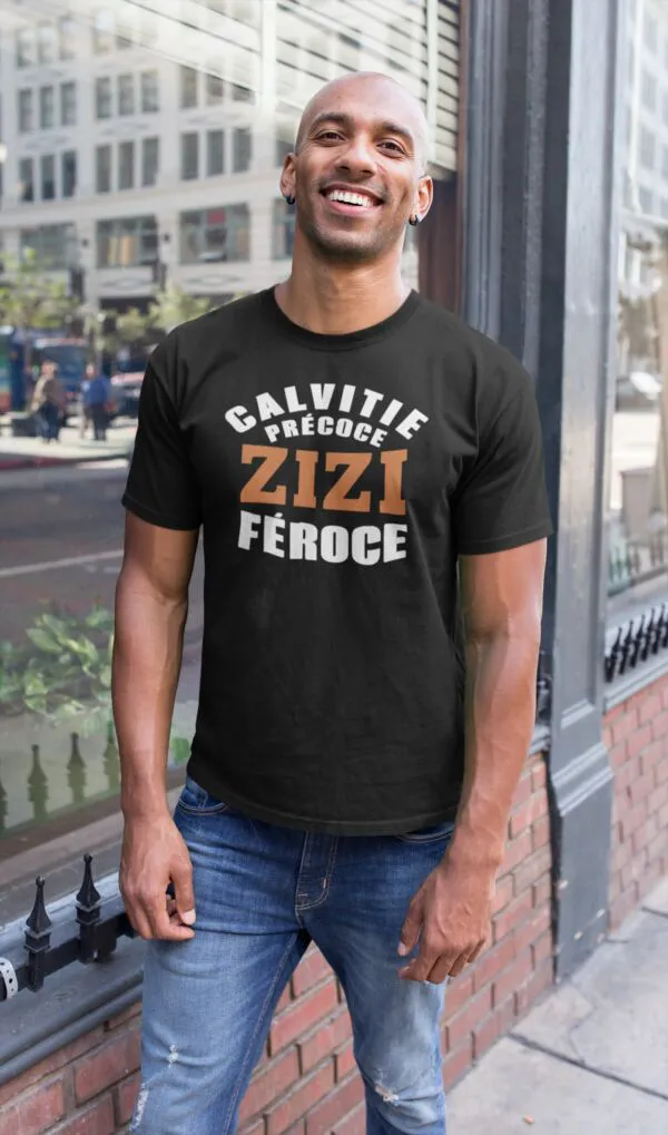 T shirt Calvitie précoce, zizi féroce pour homme