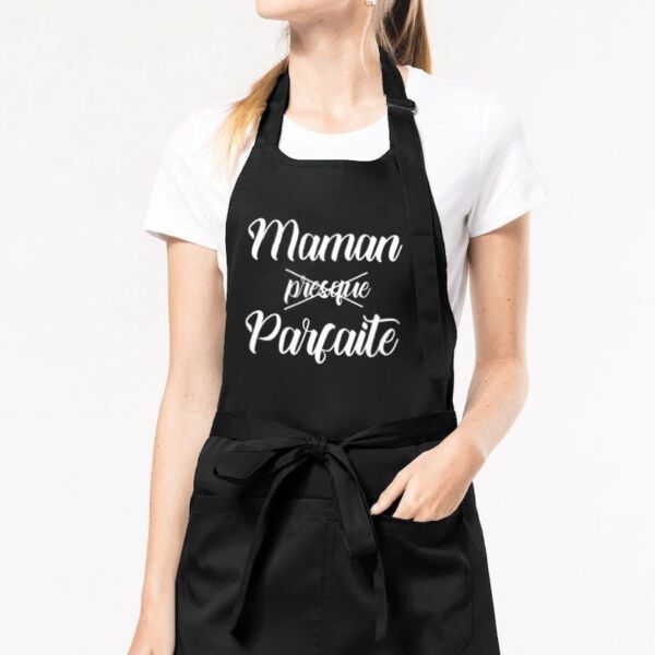 Tablier de cuisine Maman parfaite - 100% coton bio