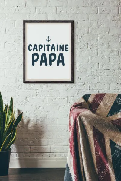Affiche Capitaine papa