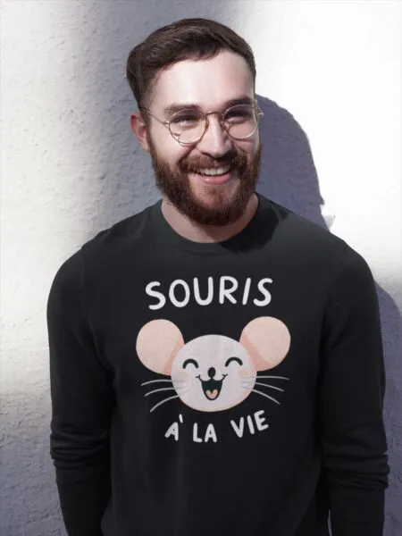 Sweat Souris à la vie - Unisexe
