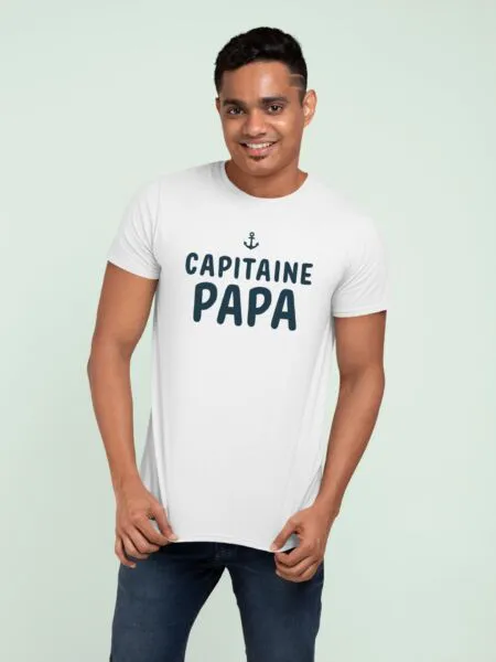 T Shirt Capitaine papa - Pour Homme