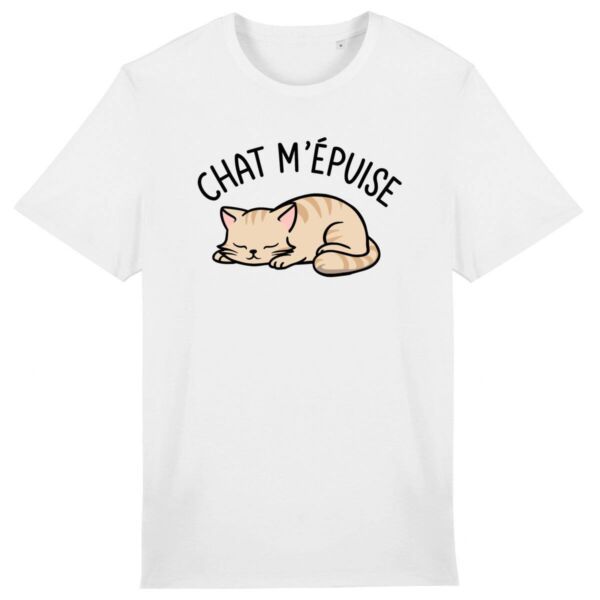 T Shirt Chat m'épuise - Pour Homme