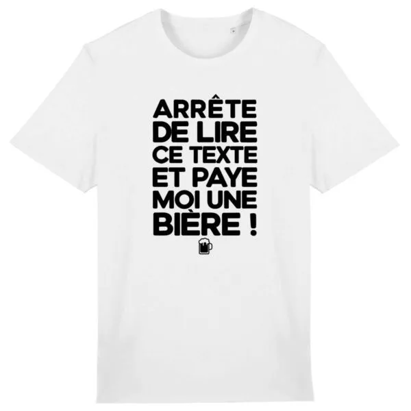 T Shirt Paye moi une bière - Pour Homme