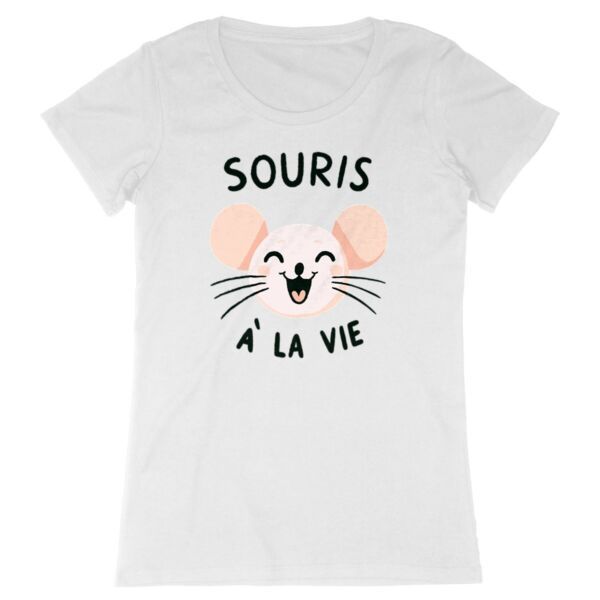 Tee Shirt Souris à la vie - Pour Femme