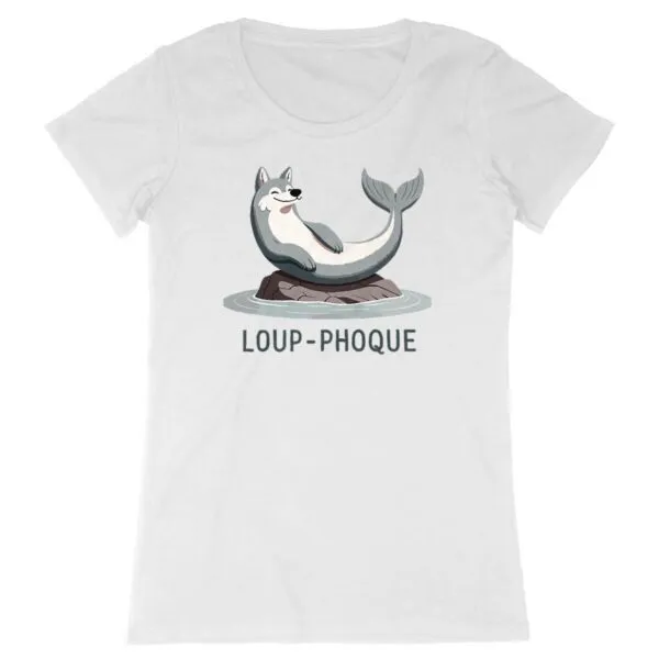 Tee Shirt Loup-Phoque - Pour Femme