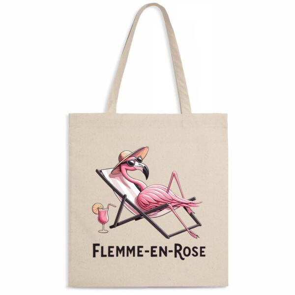 Tote bag Flemme en rose