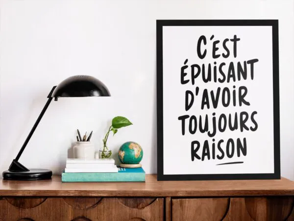 Poster Avoir toujours raison