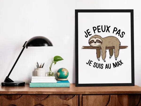 Poster Je peux pas je suis au max