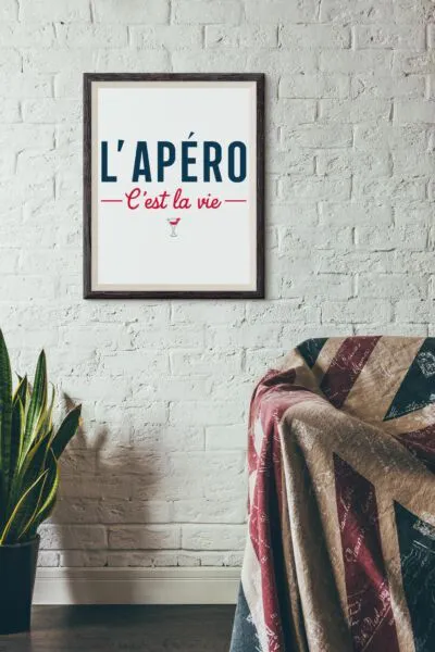 Affiche L'apéro c'est la vie